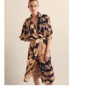 Massimo Dutti Robe Chemise I Printed Tie-Dye 6